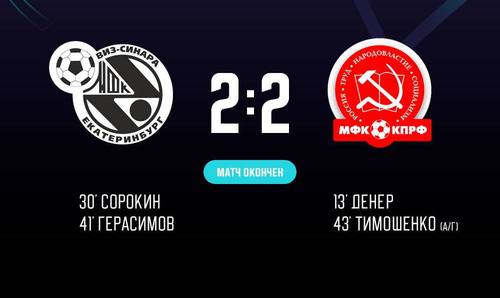 Синара – КПРФ. Итоги первого матча Синара – КПРФ. Итоги первого матча