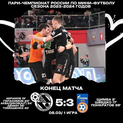 Синара – Газпром-Югра. Итоги первого матча Синара – Газпром-Югра. Итоги первого матча