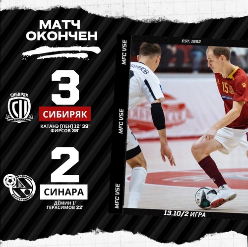 Сибиряк – Синара. Итоги второго матча Сибиряк – Синара. Итоги второго матча