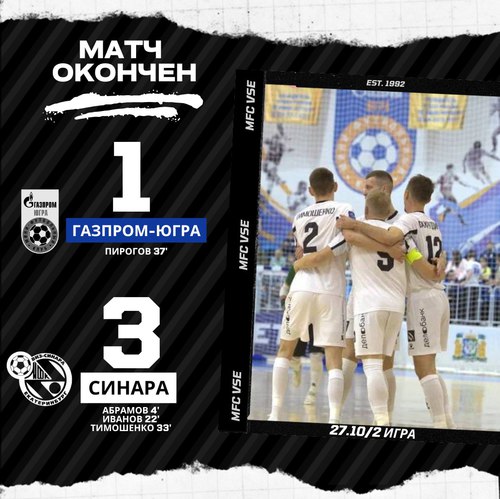 Газпром-Югра – Синара. Итоги второго матча Газпром-Югра – Синара. Итоги второго матча