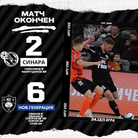 Синара – Новая генерация. Итоги первого матча Синара – Новая генерация. Итоги первого матча