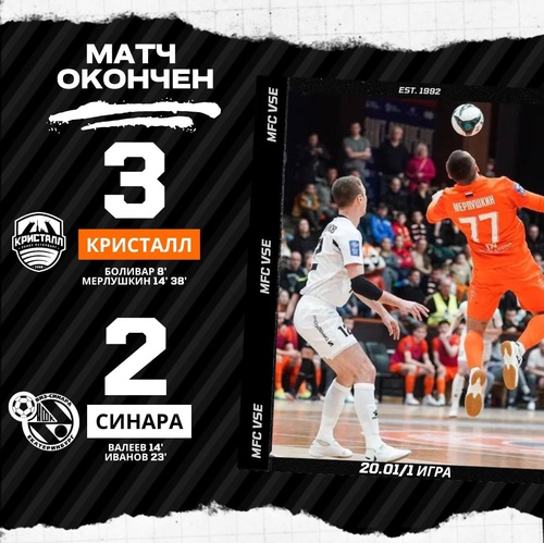Кристалл – Синара. Итоги первого матча Кристалл – Синара. Итоги первого матча