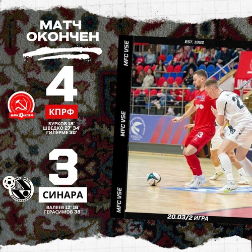 КПРФ – Синара. Итоги второго матча