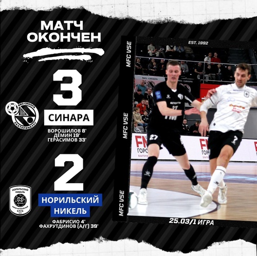 Синара – Норильский никель. Итоги первого матча Синара – Норильский никель. Итоги первого матча