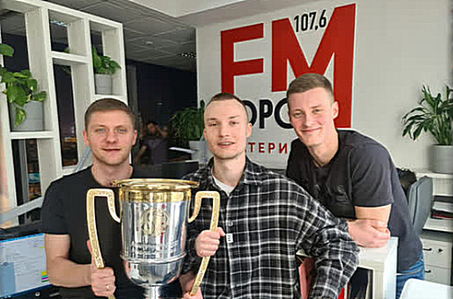 Григорий Валеев, Егор Иванов и Сергей Сорокин в гостях у Бориса Аболина на радио Город FM на 107.6 Григорий Валеев, Егор Иванов и Сергей Сорокин в гостях у Бориса Аболина на радио Город FM на 107.6